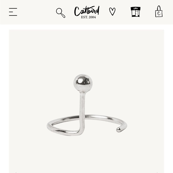 Catbird Sterling Silver Earrings - Pair of Jack + G Ear Nuts - Picture 2 of 4